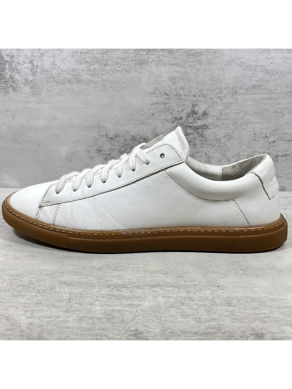 Oliver Cabell Low 1 White Gum Leather Sneakers - Men's Size EU 40 / US 7